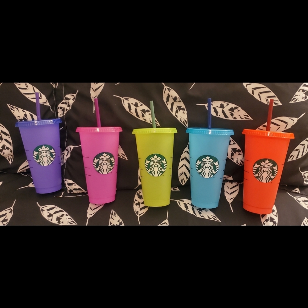 Starbucks Summer 2022 Color Changing Cold Cups UV Activated NEW Rare! HTF!